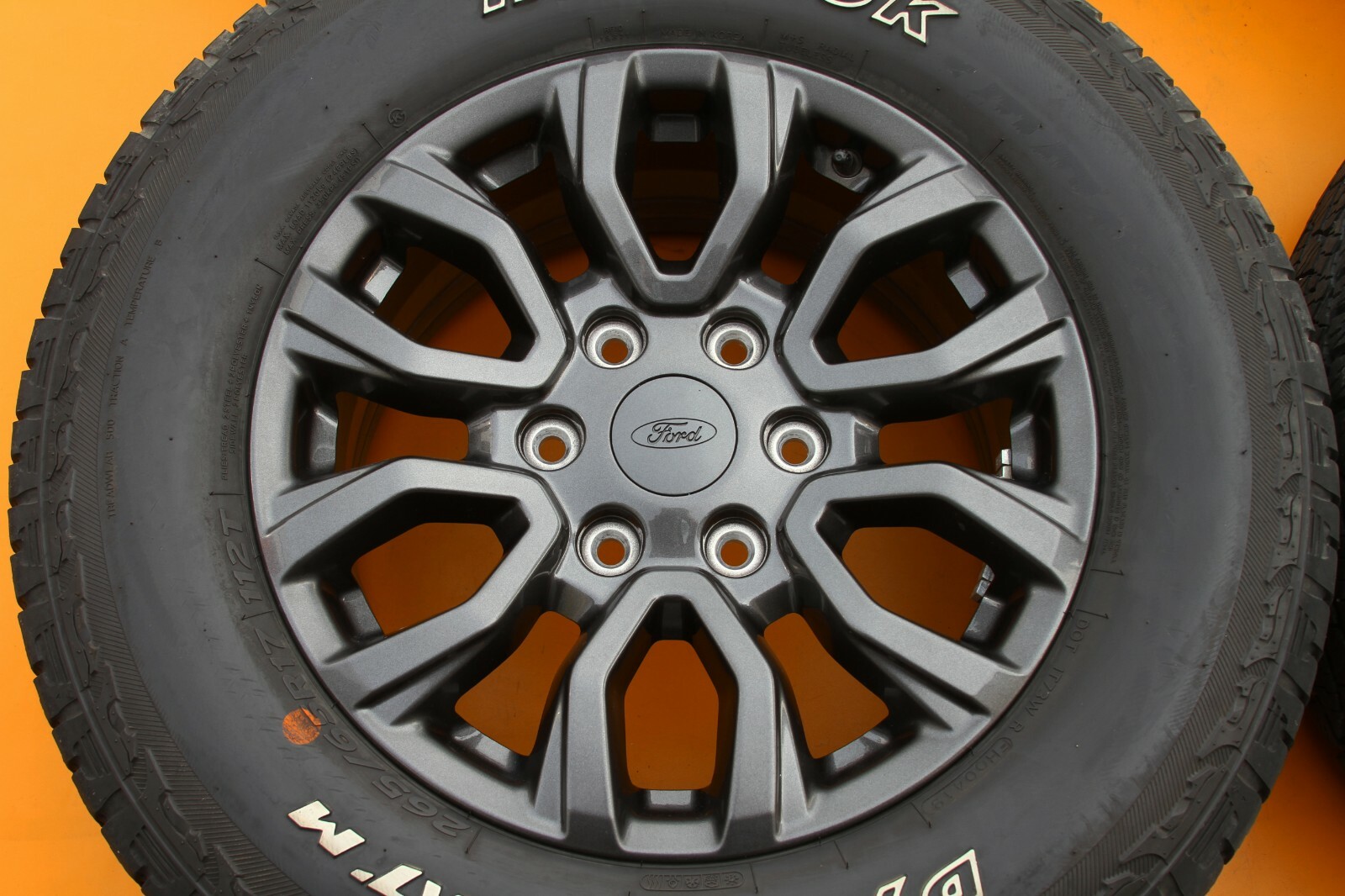Used Ford Ranger 2019-2020 Charcoal 17" Oem Set Of 4 Wheels Rims Tires