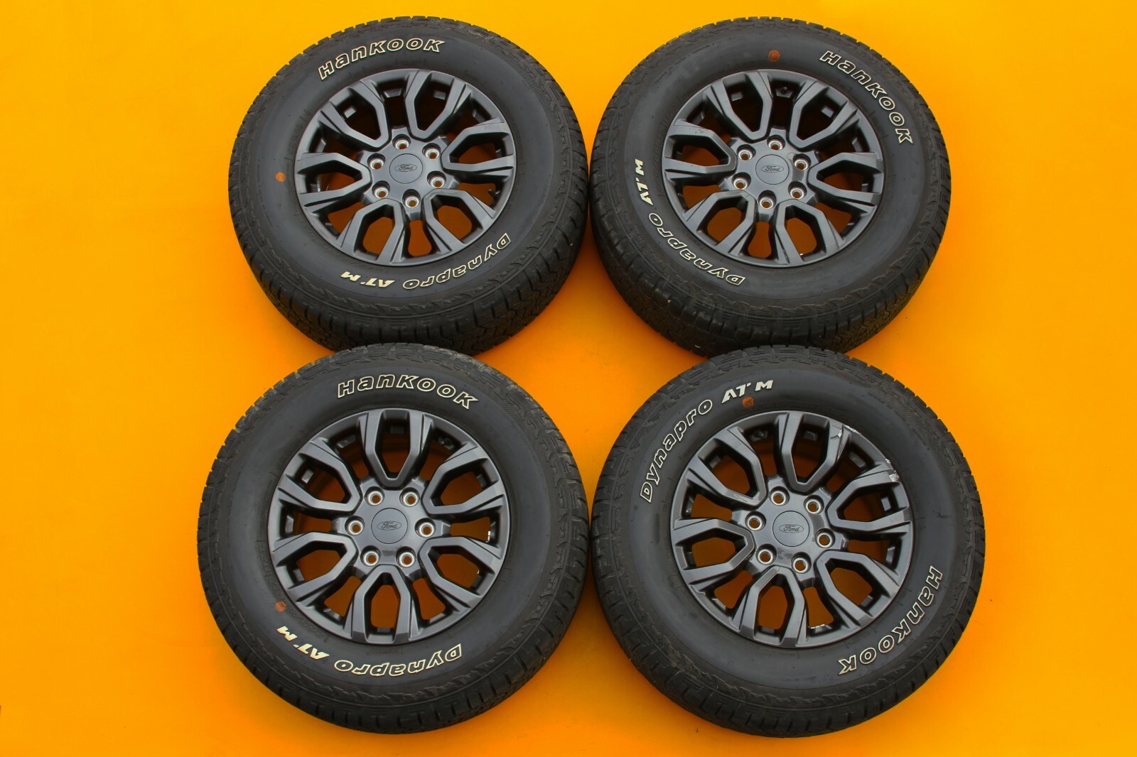 Used Ford Ranger 2019-2020 Charcoal 17" Oem Set Of 4 Wheels Rims Tires