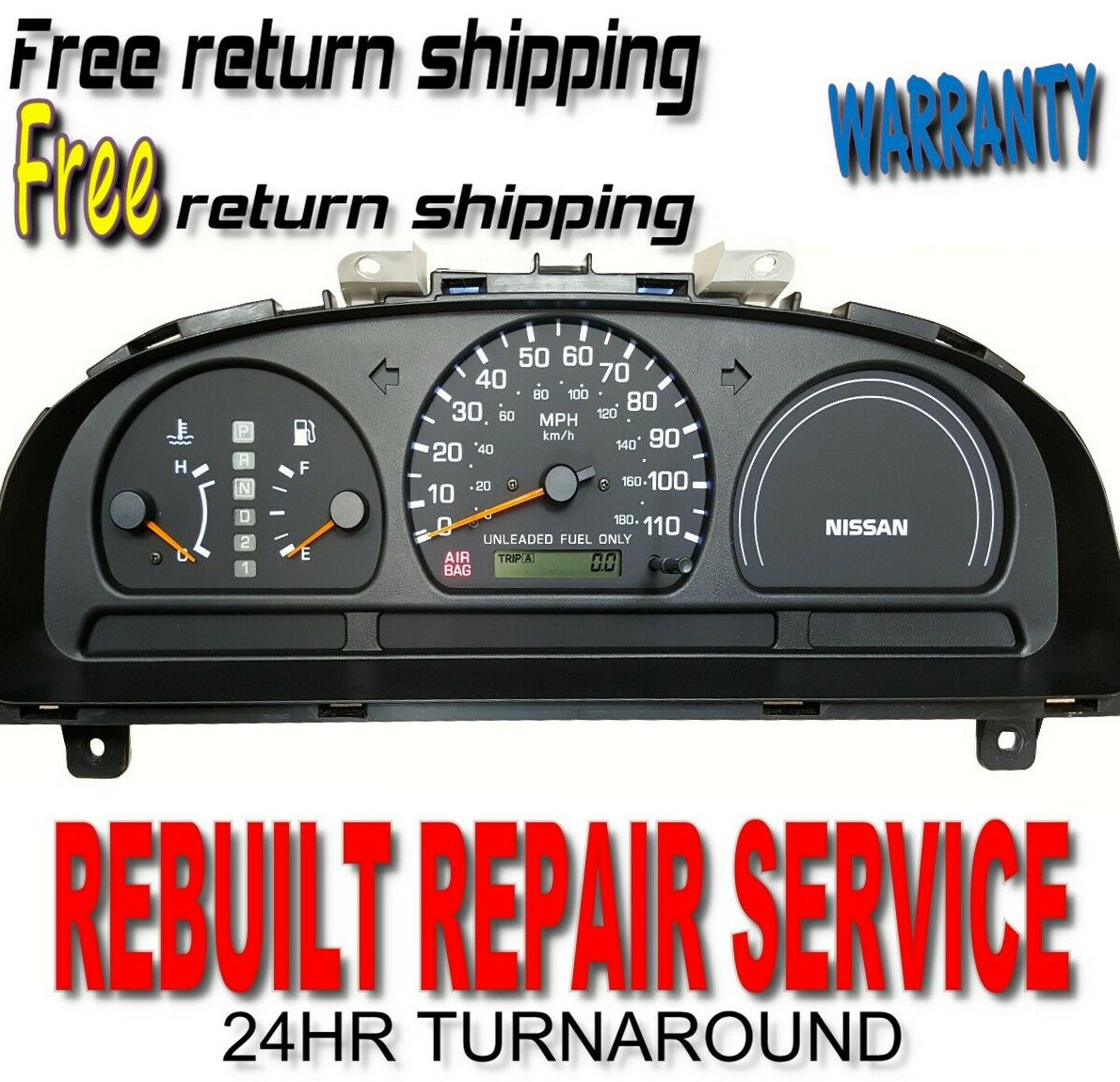 Remanufactured Repair Service Speedometer Instrument Gauge Cluster Fits