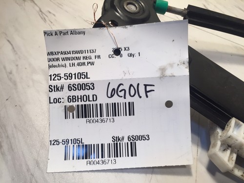 Used Lh Driver Front Window Regulator Bmw X3 2004 2004-2005 2005-2006 2006-2007 2007-2009 for ...