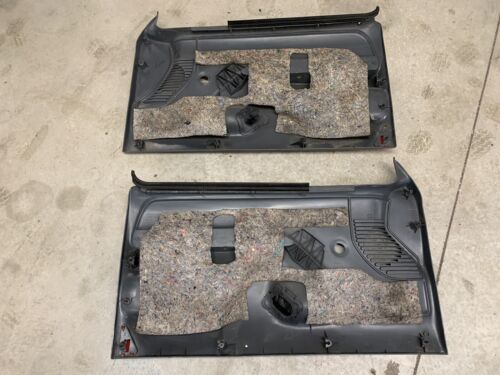 Used 92-96 1992-1996 Ford Bronco Truck F250 F350 Door Panels Manual Windows Dark Gray for Sale