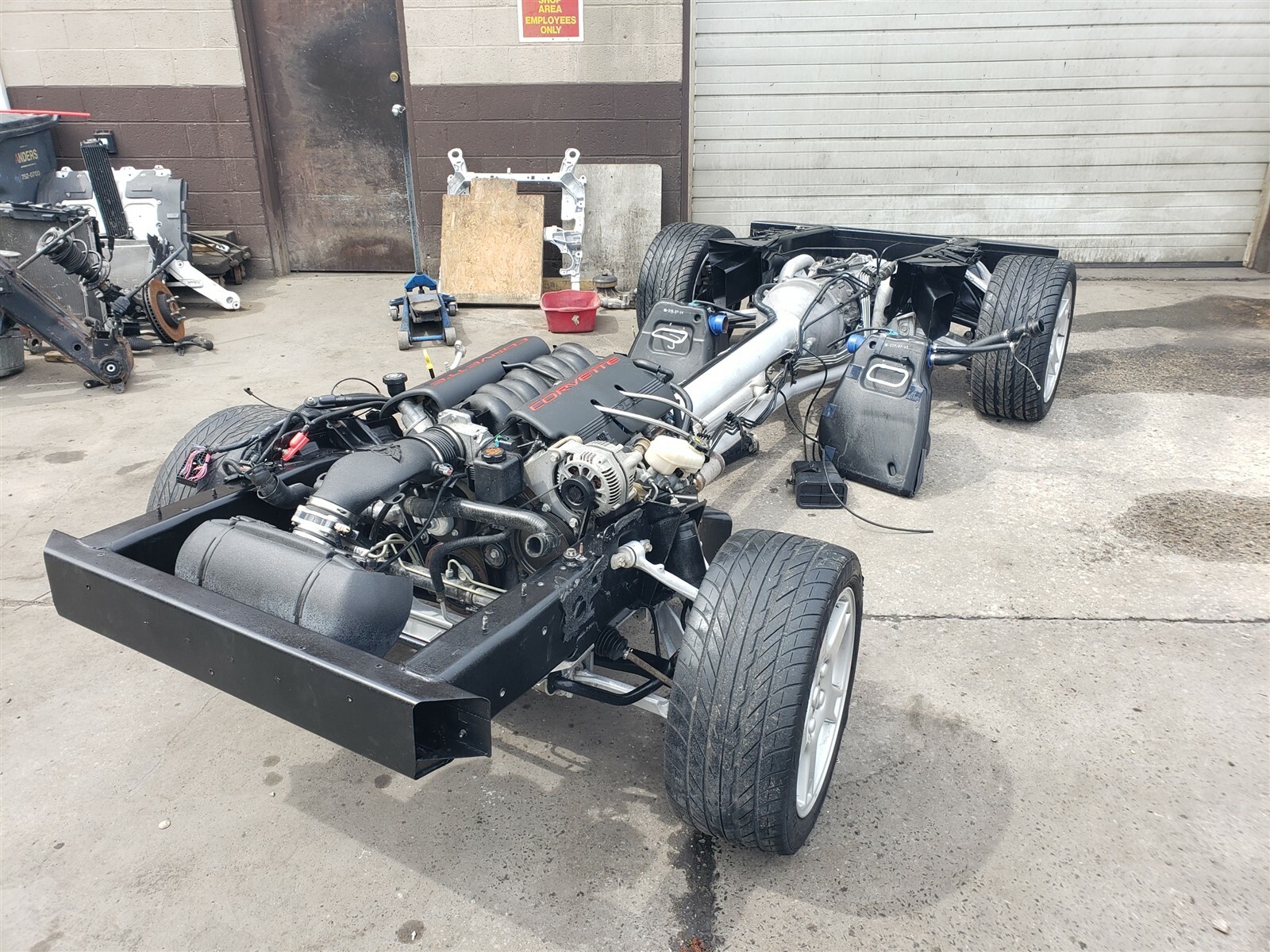 Used 1998 Corvette C5 Rolling Drivetrain Chassis With Ls1 Engine Auto