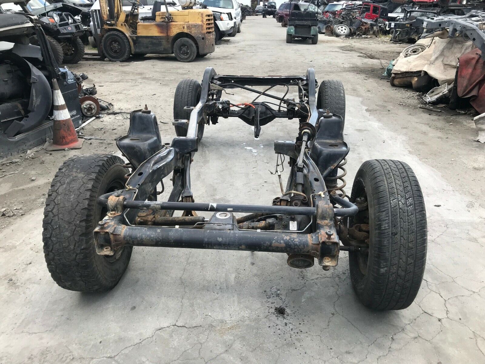 Used 2002 Jeep Wrangler Tj Rolling Chassis 6 Cylinder 4.0l Frame ...