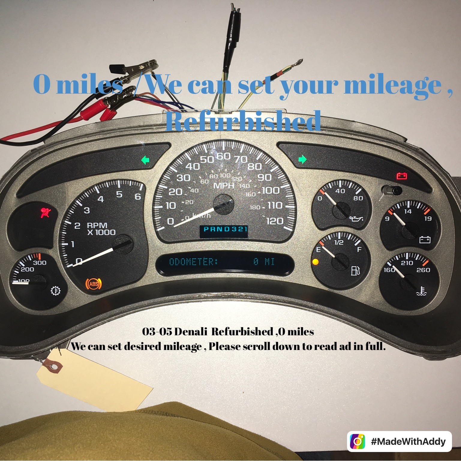 Remanufactured 20032005 Gmc Denali Speedometer . Rebuilt, Yukon Denali Instrument Cluster for