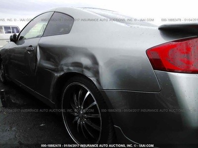 Used 03 05 Infiniti G35 Rear Trunk Spoiler Lid Mounted 2 Door