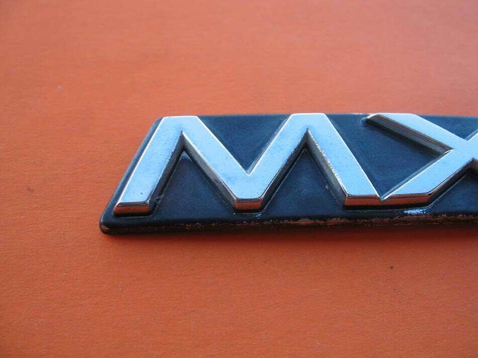 93-97 Mazda Mx-3 Silver Rear Trunk Emblem Badge Script Decal Nameplate OEM 94 95
