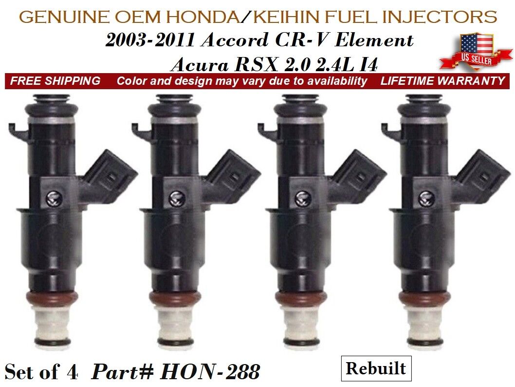 SET 6 Fuel Injectors For Acura TL CL MDX Honda Odyssey Pilot 3.5L 3.2L V6 FJ490