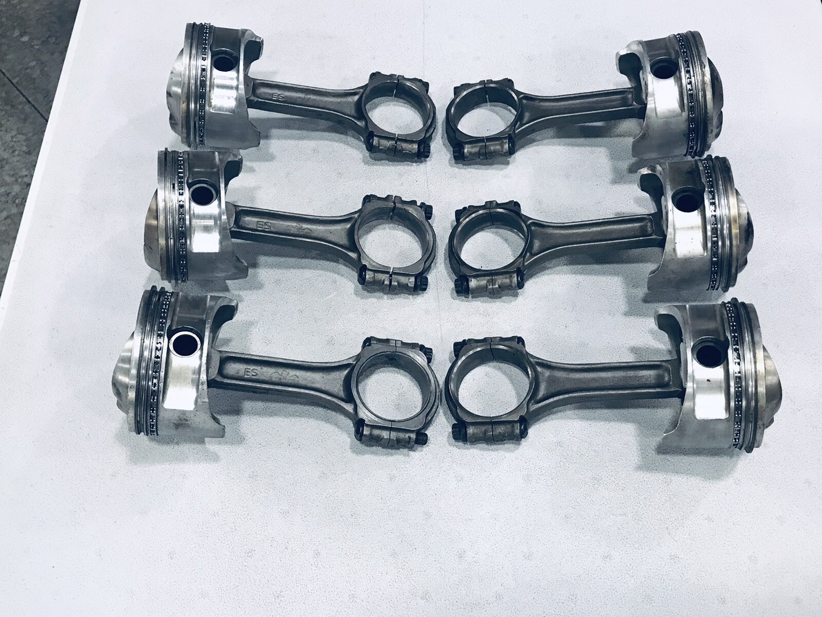 Used Partial Set Sbc Ross 350 Pistons & Eagle Rods Dirt Late Model Imca