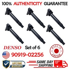 6*GENUINE DENSO Ignition Coils For 2005-2020 Toyota & Lexus I4 V6 V8 90919-02256