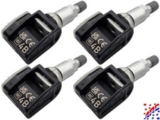 Complete Set of 4 Genuine OEM GM TPMS Tire Pressure Sensors Kit 13554170 4B
