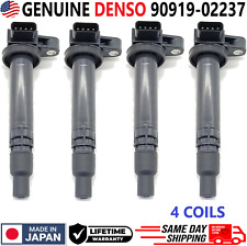 GENUINE DENSO x4 Ignition Coils For 2000-2016 Toyota & Scion xA xB, 90919-02237