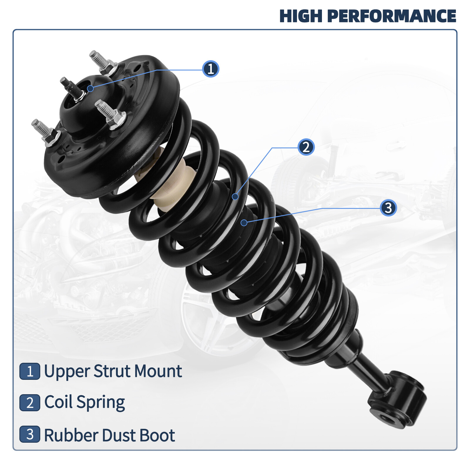 thumbnail image 2 of Summitteile Complete Strut & Shock Set For 2004-2008 Ford F150 & 2006-2008 Lincoln Mark LT 2 of 4