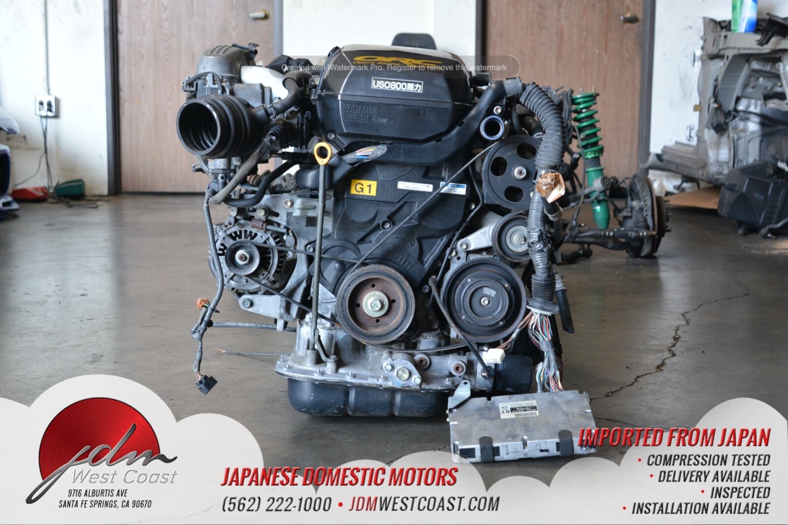 Used Jdm Toyota 3sge Beams Engine Altezza Rs200 2.0l Ecu Is300 Vvti 6