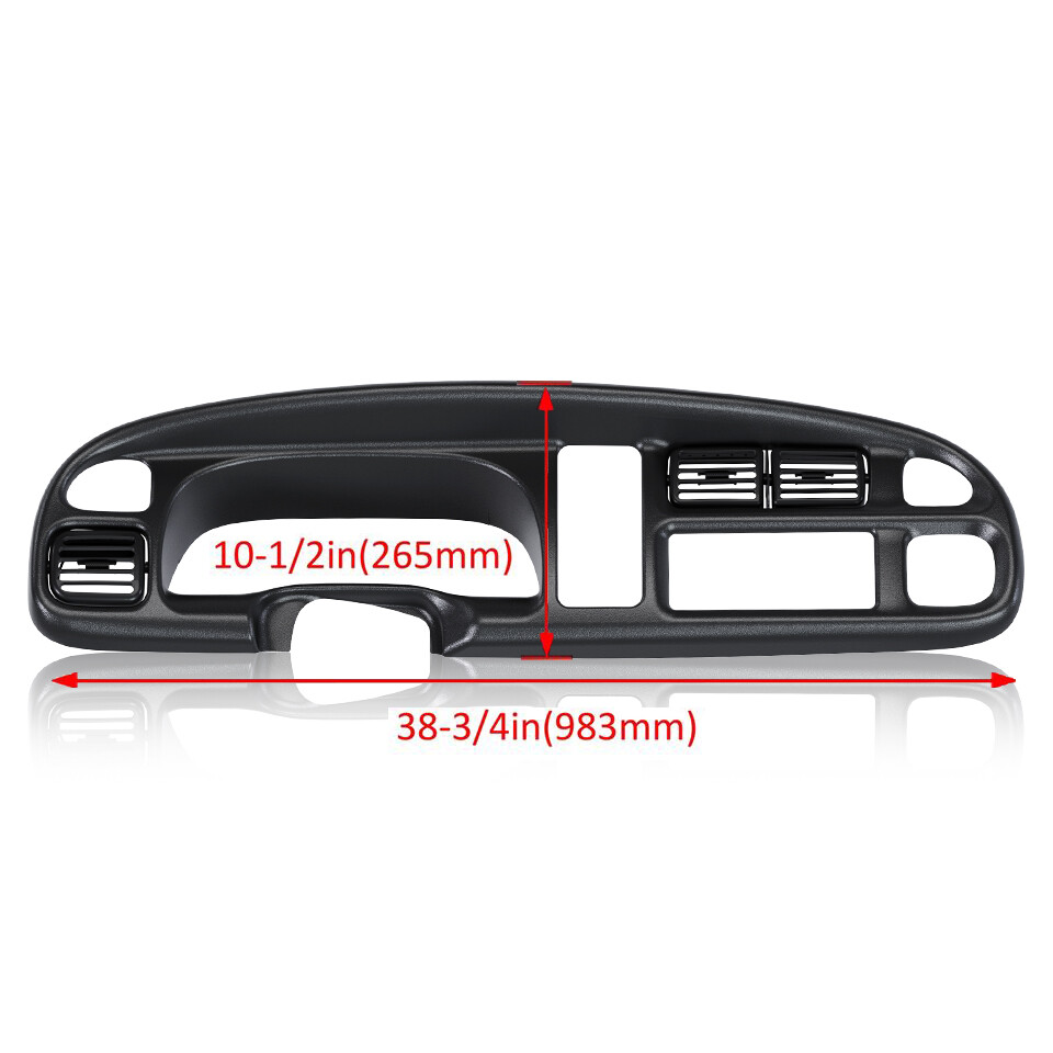 New Dash Board Bezel Cover Instrument W/vents Fit For Dodge Ram 1500 ...