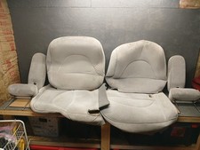 1997 Mercury Grand Marquis Front Seat Covers Armrests Head Rest Light Grey Set