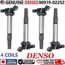 OEM DENSO x4 Ignition Coils For 2008-2015 Toyota & Lexus 1.8L 2.4L, 90919-02252