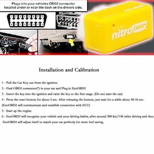 For Dodge RAM 1500 Power Performance Chip OBD2 Programmer Tuner Gas//Fuel Saver