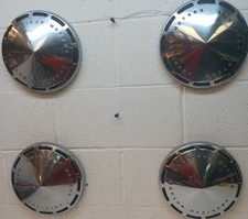 1974 2010 OEM Mopar Set of 4 Dog Dish Hubcaps AMC Javelin/Gremlin/AMX (DD420)