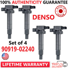 x4 OEM DENSO Ignition Coils For 2000-2016 Toyota & Scion xA xB I4, 90919-02240