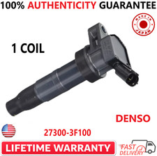 OEM DENSO Single Ignition Coil For 2008-2017 Hyundai & Kia I4 V8, 27300-3F100