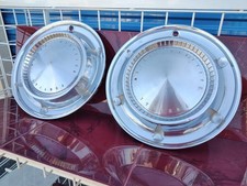 1961 2014 Pontiac Bonneville Catalina Safari Hubcaps (2) Factory OEM Wheel Covers