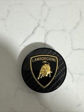 ONE Floating Lamborghini OEM Huracan Aventador Gold Bull Carbon Fiber Center Cap