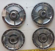 1964 2014 Used OEM Set of 4 Spinner Hubcaps Chevy Impala- Chevelle SS (5082)
