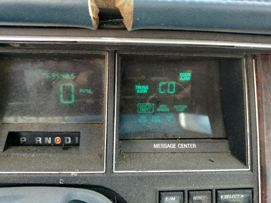 Used 1990 1992 1992 Lincoln Continental Town Car Digital Instrument