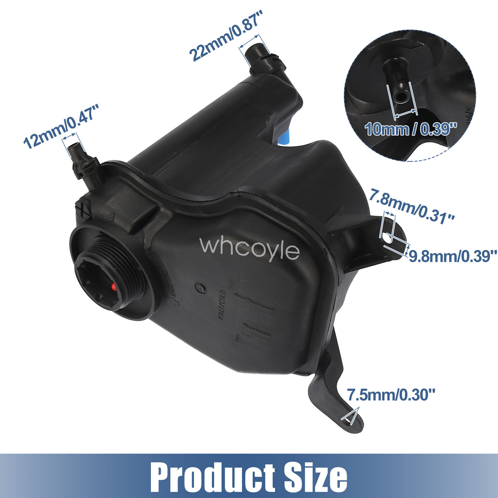 New Radiator Coolant Reservoir Tank W/ Cap & Sensor For Bmw 325i 328i