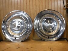 2014 (2) 1957 57 Desoto Hubcap Rim Wheel Cover Hub Cap OEM USED