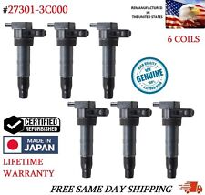 ✅Original DENSO x6 Ignition Coils For 2010-2019 HYUNDAI & KIA V6 #27301-3C000