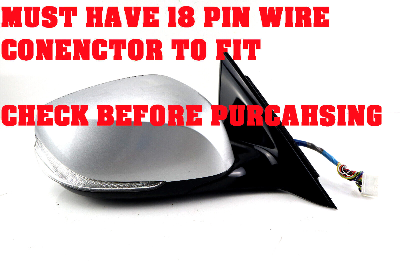 Used 20142022 Infiniti Q50 Front Passenger Side Door Mirror Camera