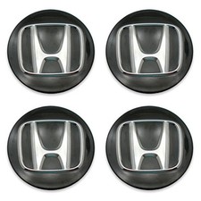 Center Cap OEM Honda Accord Civic CR-V Pilot CR-Z Odyssey 44742- Black Wheel Set