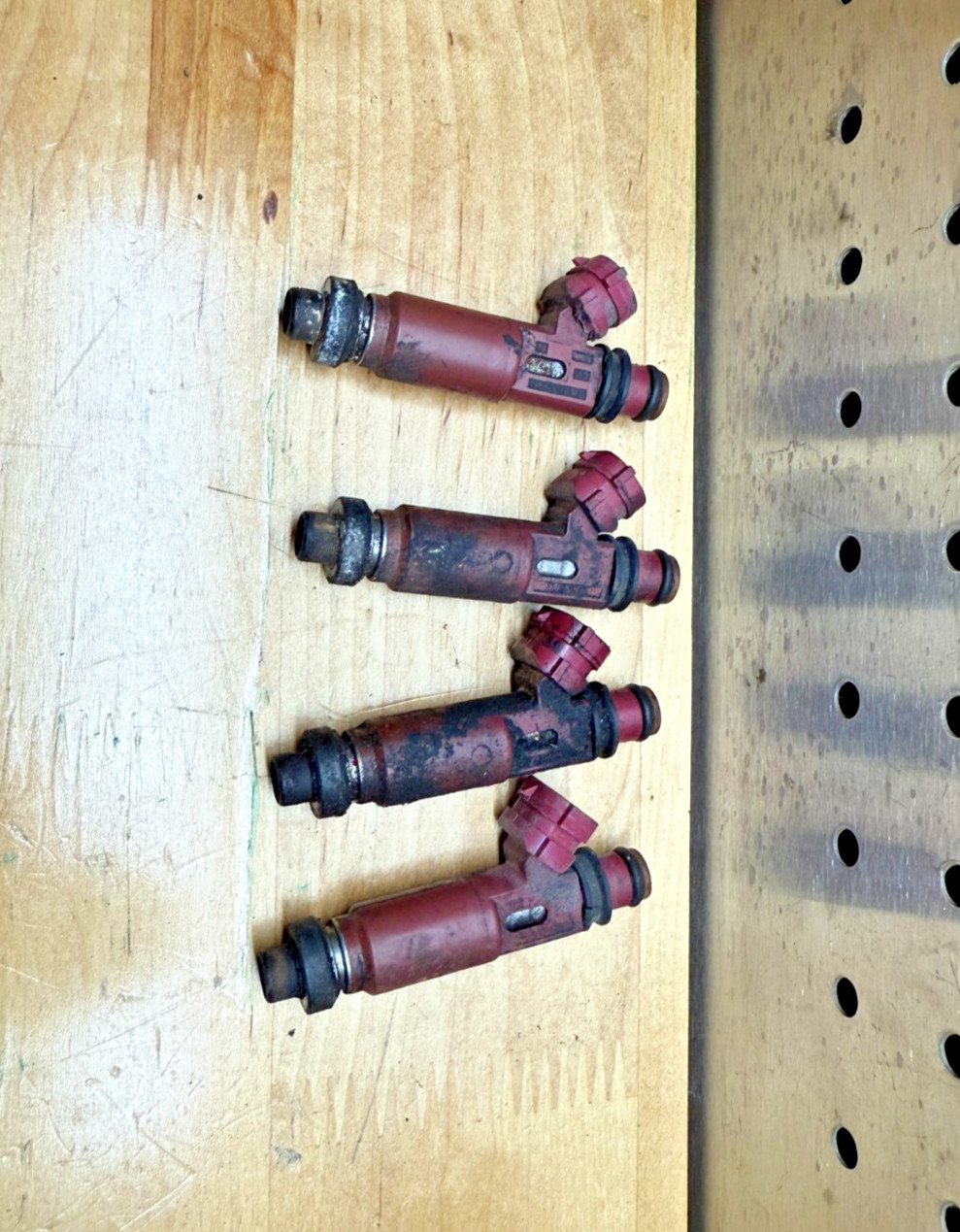 Used 1999-2000 Oem Mazda Miata Mx-5 Denso Nb 1.8 Fuel Injector Set Red ...
