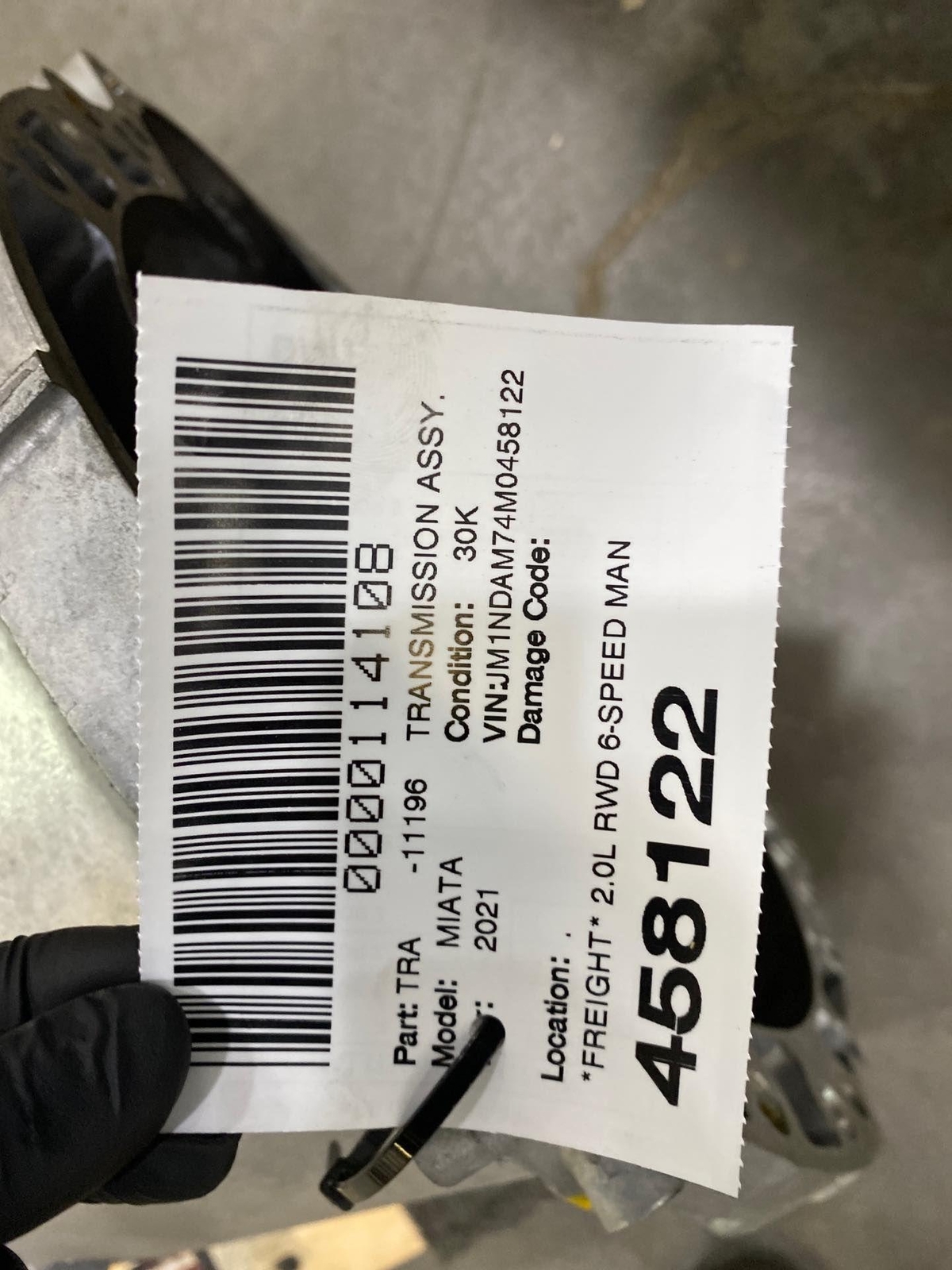 Used 2019 2022 Mazda Mx5 Miata Oem 2.0l Rwd 6speed Manual