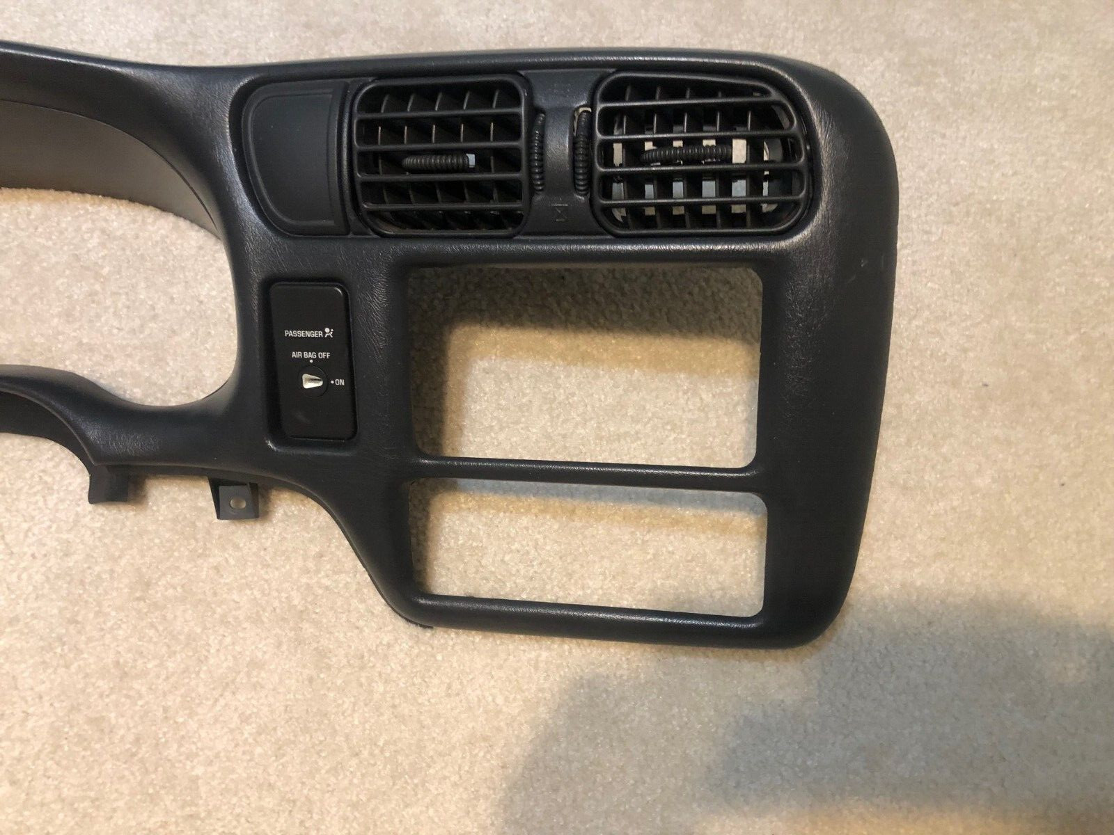 Used 9804 Blazer S10 Jimmy Sonoma Dash Gauge Bezel Charcoal Double Din