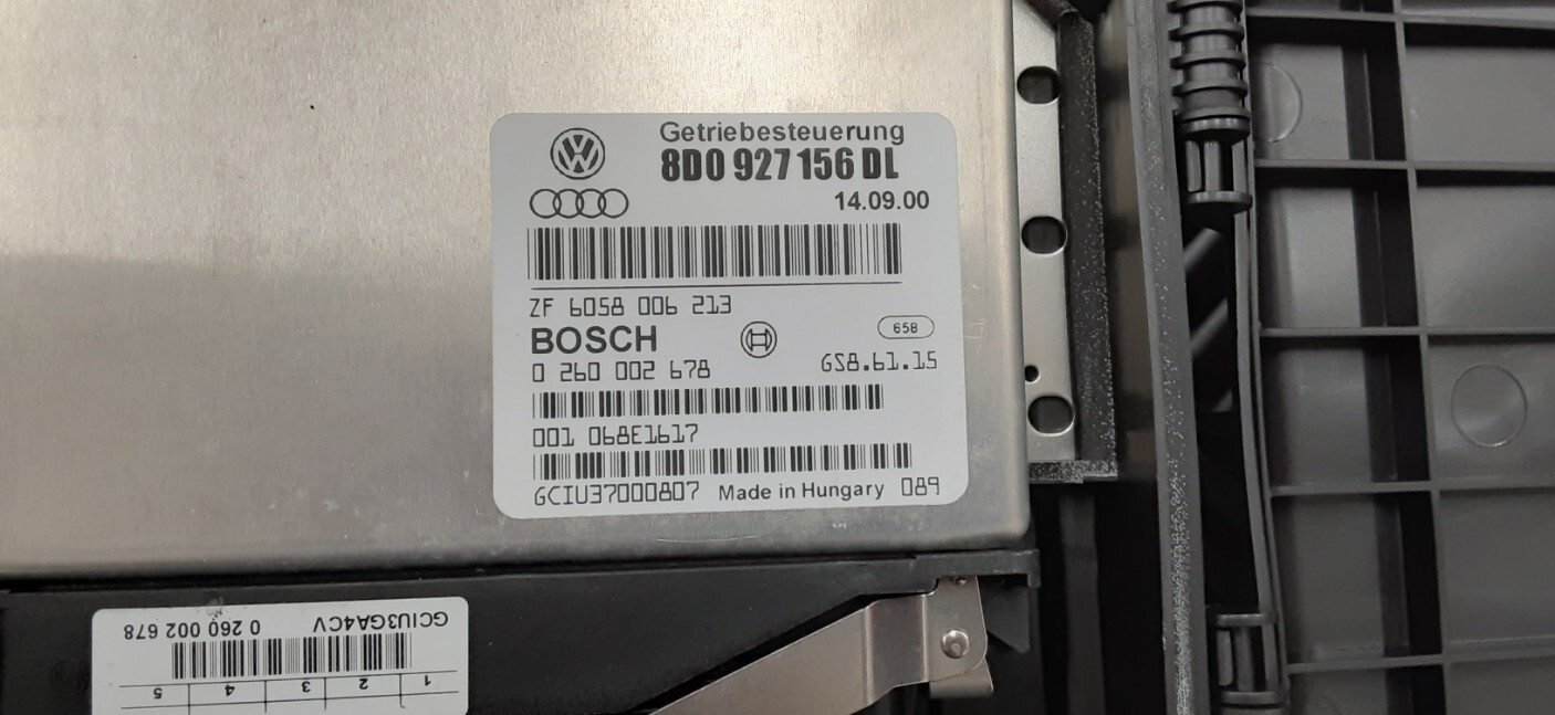 Used Oem Audi B5 S4 2001 Transmission Control Module Tcm 8d0927156dl