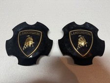 Lamborghini Apollo Wheel Center Cap OEM Gloss Black 400601147F SET OF 2