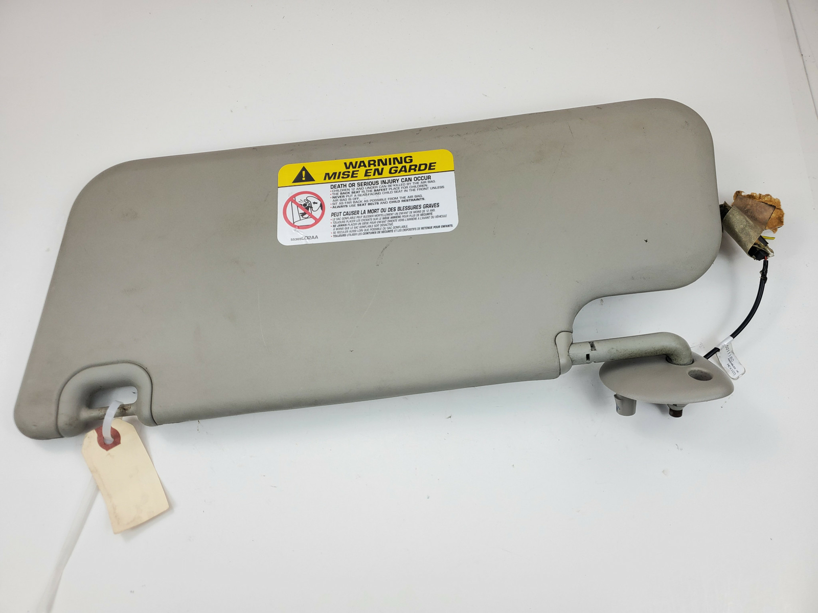 Right Side (Passenger) Sun Visor Replacement For 2008-2011 Honda Accord, Accord Crosstour - Grey