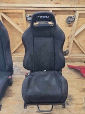 Front drivers left Seat HONDA CIVIC 1996-2000 NRG inn.type R series black w/red