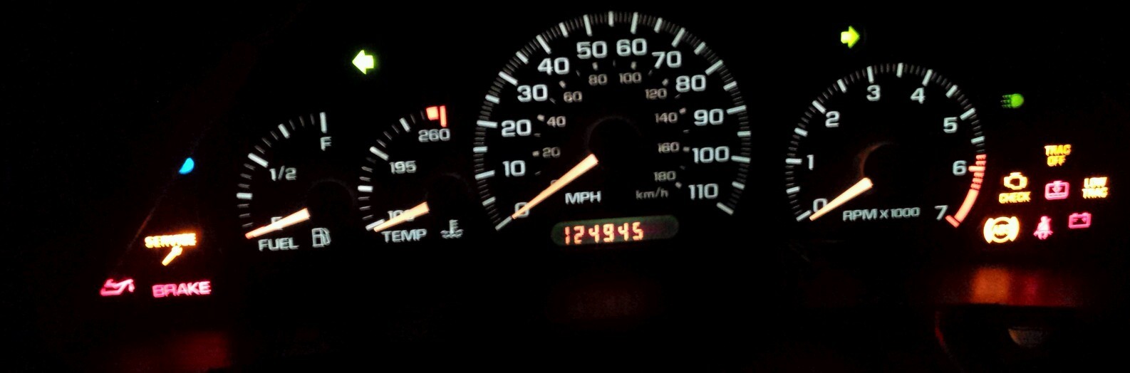 Remanufactured Instrument Cluster Exchange For Chevy Cavalier With Tach