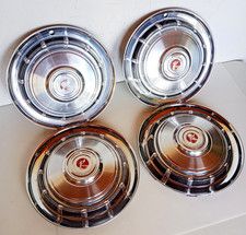 1958-1962 AMC Rambler Set Of 4 Hub Caps Stainless Steel SS 58 59 60 61 62