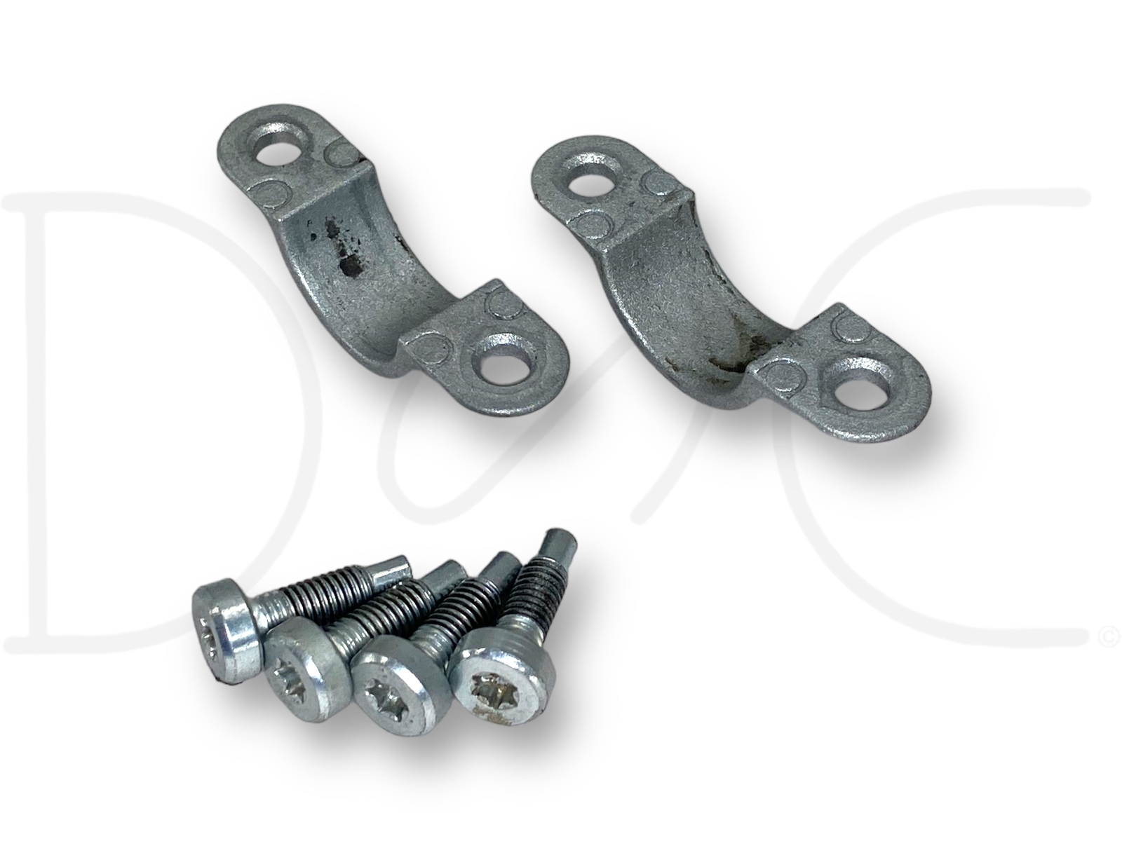 FORD F150 F250 F350 Steering Column Shift Tube Bracket Clamp Pair – Used OEM Part #F2DC-7E400-AA