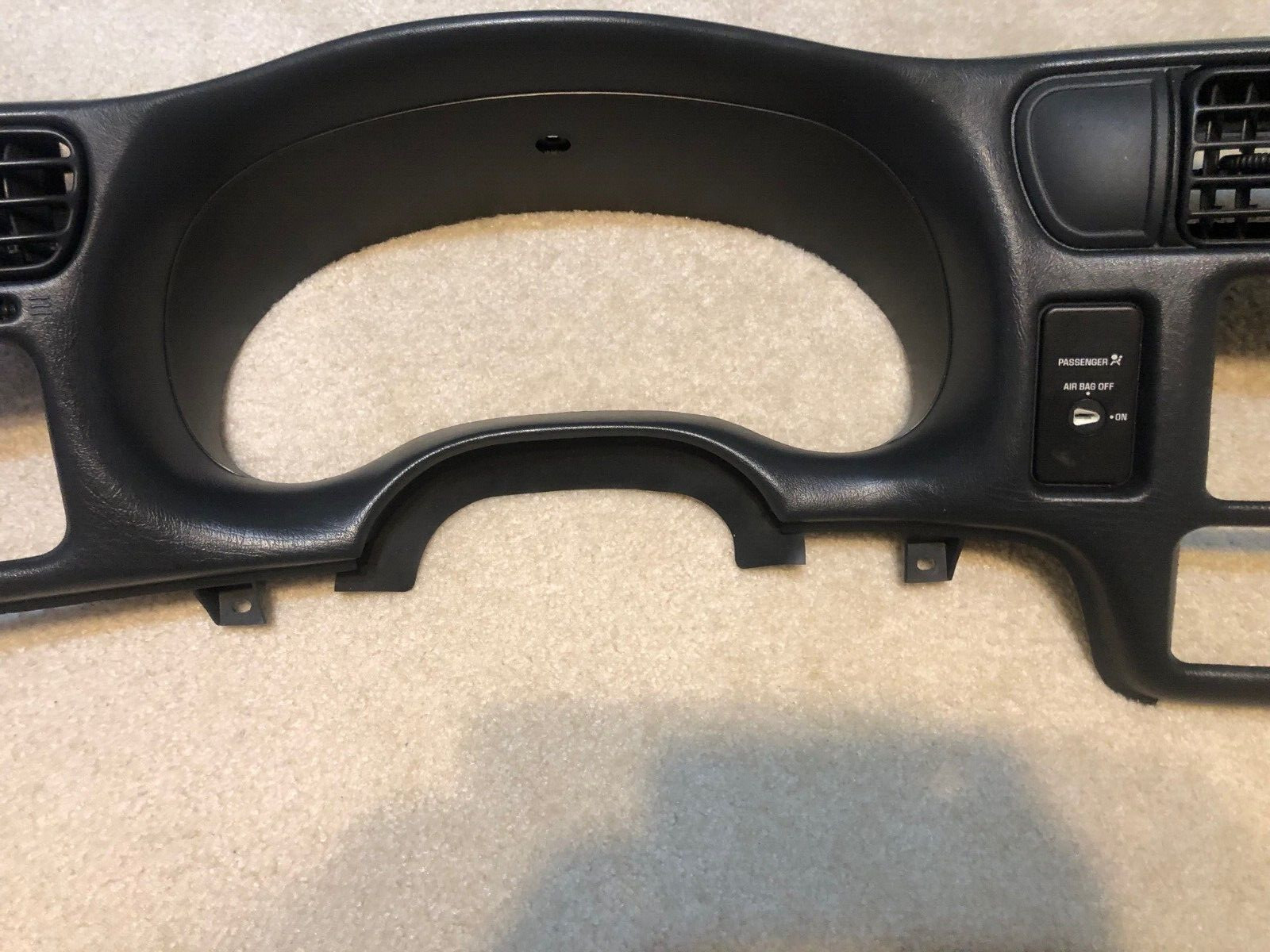 Used 9804 Blazer S10 Jimmy Sonoma Dash Gauge Bezel Charcoal Double Din