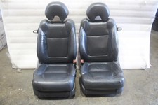 2003 ACURA CL DRIVER PASSENGER FRONT SEATS PAIR BLACK LEATHER
