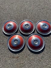 1974 1978 2014 Genuine to AMC Concord Pacer Matador inch hubcaps wheel covers red