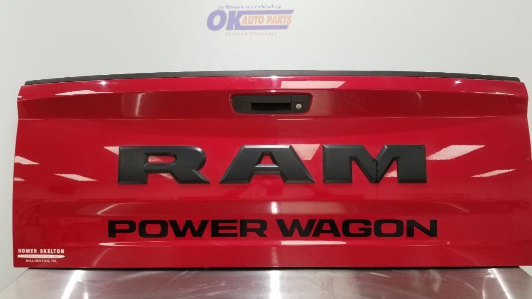 Used 2017 Dodge Ram 2500 Power Wagon Tailgate Assembly Red With Spray
