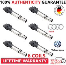 x6 OEM VW Ignition Coils For 2009-2020 Volkswagen Audi 3.6L V6, 022905715A