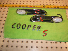 2005 Mini Cooper S side front fenders lights emblems 2 assembly / rear emblem