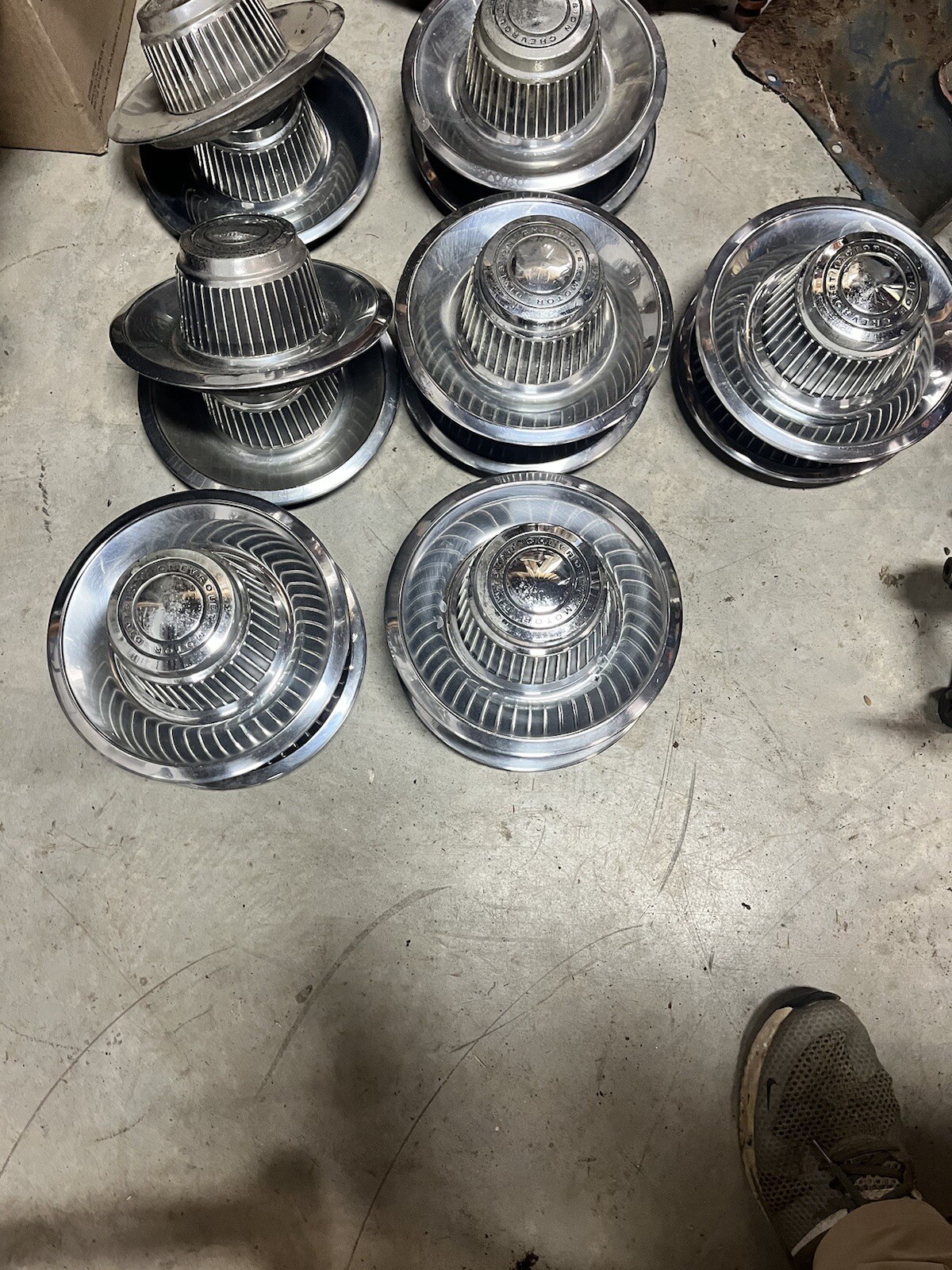 Used 1968, 1969-1977 Chevy Rally Wheel Derby Caps, Gm Original ...